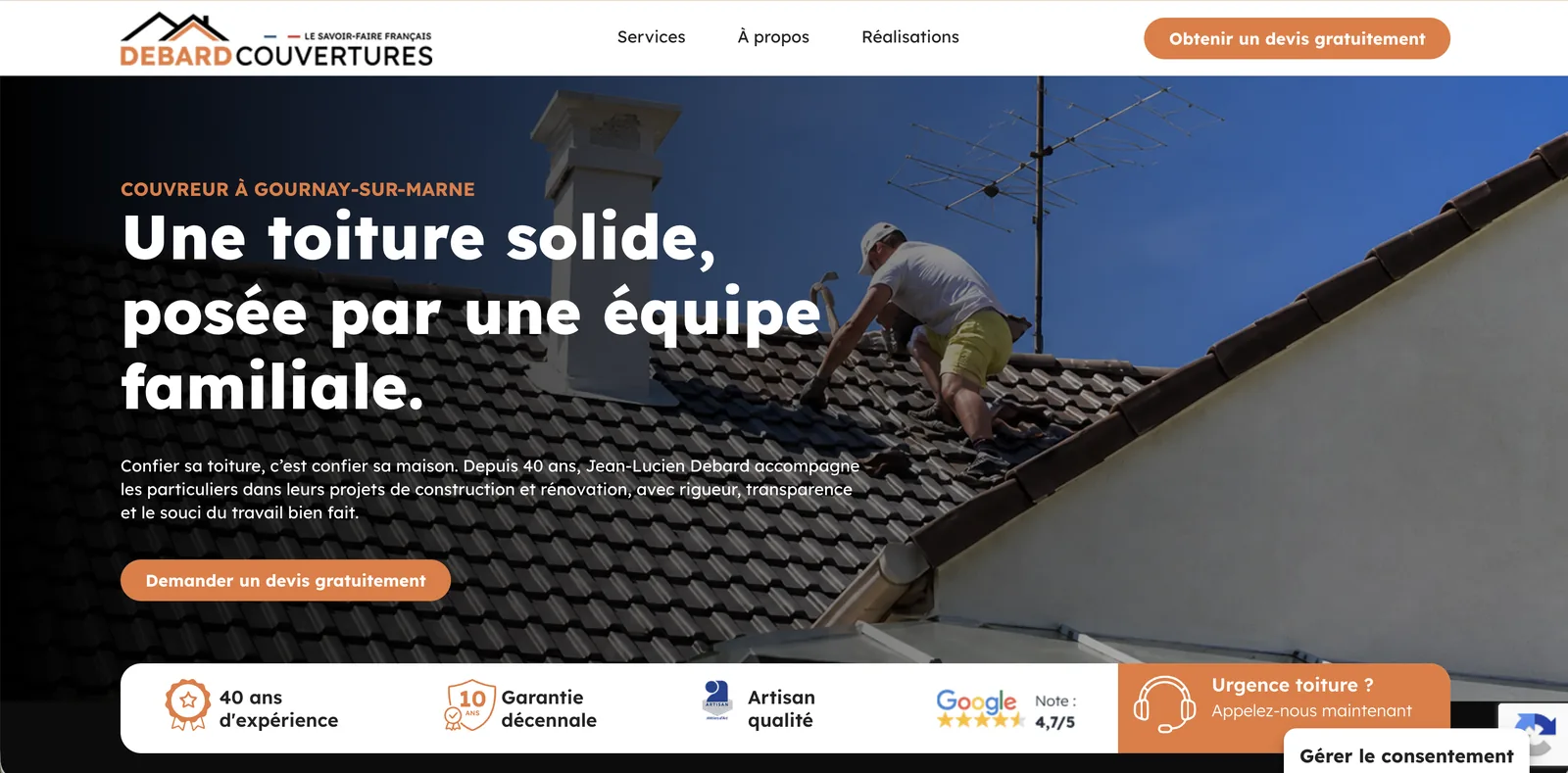 Capture site — Debard Couvertures