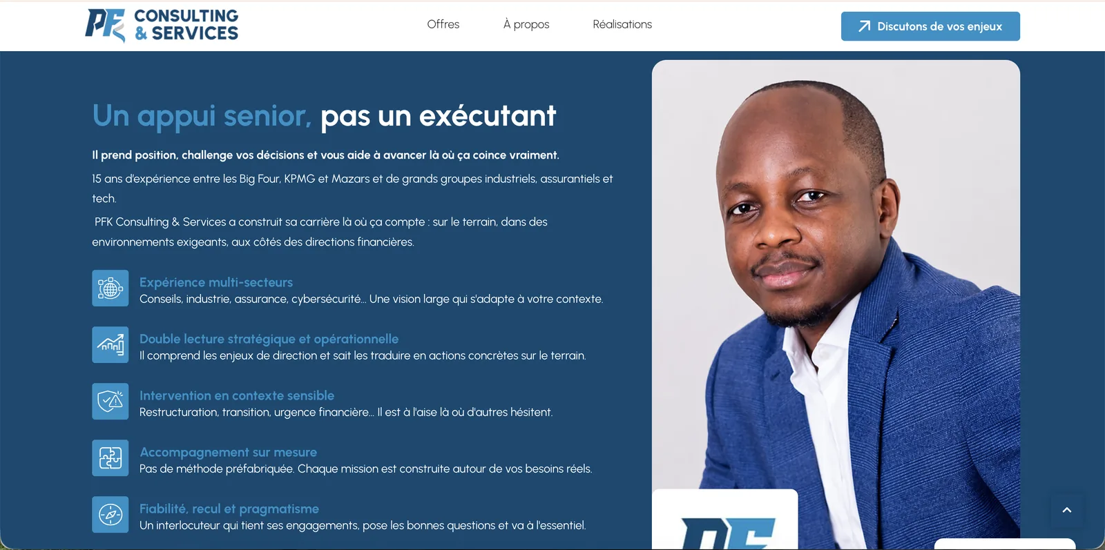 Capture — présentation du consultant